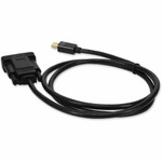 AddOn MDISPORT2VGAMM6B 6ft Mini-DisplayPort 1.1 Male to VGA Male Black Cable For Resolution Up to 1920x1200 (WUXGA)