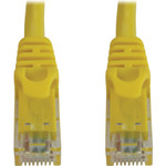Tripp Lite N261-050-YW Cat6a 10G Snagless Molded UTP Ethernet Cable (RJ45 M/M), PoE, Yellow, 50 ft. (15.2 m)