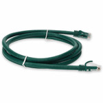 AddOn ADD-7FCAT6A-GN 7ft RJ-45 (Male) to RJ-45 (Male) Straight Green Cat6A UTP PVC Copper Patch Cable