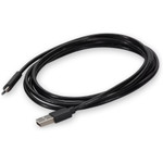 AddOn USBEXTAC2M 6ft (2m) USB-A 2.0 Male to USB-C 2.0 Male Black Extension Cable