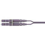 Panduit F92EPKGLGSGM003 Opti-Core 2 Fiber, OS2, Key/NonKey G-Violet LC Duplex, Plenum