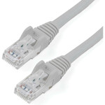 StarTech N6PATCH6INGR 6in CAT6 Ethernet Cable - Gray Snagless Gigabit - 100W PoE UTP 650MHz Category 6 Patch Cord UL Certified Wiring/TIA