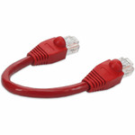 AddOn ADD-0-5FCAT6A-RD 6in RJ-45 (Male) to RJ-45 (Male) Straight Red Cat6A UTP PVC Copper Patch Cable