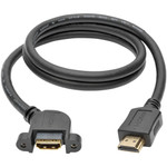 Tripp Lite P569-003-MF-APM High-Speed HDMI Cable with Ethernet Digital Video with Audio (M/F) Panel Mount 3 ft. (0.91 m)