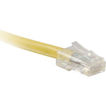 ENET C5E-YL-NB-2-ENC Cat5e Yellow 2 Foot Non-Booted (No Boot) (UTP) High-Quality Network Patch Cable RJ45 to RJ45 - 2Ft