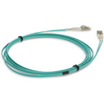 AddOn ADD-LC-LC-2M5OM4LZ 2m LC (Male) to LC (Male) Straight Aqua OM4 Duplex LSZH Fiber Patch Cable