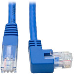 Tripp Lite N204-001-BL-RA Right-Angle Cat6 Gigabit Molded UTP Ethernet Cable (RJ45 Right-Angle M to RJ45 M) Blue 1 ft. (0.31 m)