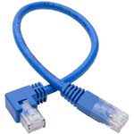 Tripp Lite N204-001-BL-RA Right-Angle Cat6 Gigabit Molded UTP Ethernet Cable (RJ45 Right-Angle M to RJ45 M) Blue 1 ft. (0.31 m)