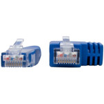 Tripp Lite N204-001-BL-RA Right-Angle Cat6 Gigabit Molded UTP Ethernet Cable (RJ45 Right-Angle M to RJ45 M) Blue 1 ft. (0.31 m)