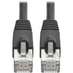 Tripp Lite N262-008-BK Cat6a 10G Snagless Shielded STP Ethernet Cable (RJ45 M/M) PoE Black 8 ft. (2.43 m)