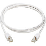 Tripp Lite N262AB-005-WH Safe-IT Cat6a 10G Snagless Antibacterial S/FTP Ethernet Cable (RJ45 M/M) PoE White 5 ft. (1.52 m)