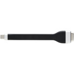 Tripp Lite U444-F5N-VGA USB-C to VGA Flat Adapter Cable (M/F) 1080p 60 Hz Thunderbolt 3 Compatible Black 5 in. (12.7 cm)
