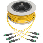 Tripp Lite N392-23M-3X8-AP MTP/MPO (APC) Singlemode Slim Trunk Cable 24-Strand 40/100 GbE 40/100GBASE-PLR4 Plenum 6mm Dual Jacket 23 m (75 ft.)