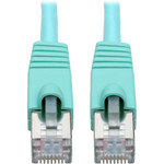 Tripp Lite N262-014-AQ Cat6a 10G Snagless Shielded STP Ethernet Cable (RJ45 M/M) PoE Aqua 14 ft. (4.27 m)