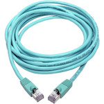 Tripp Lite N262-014-AQ Cat6a 10G Snagless Shielded STP Ethernet Cable (RJ45 M/M) PoE Aqua 14 ft. (4.27 m)