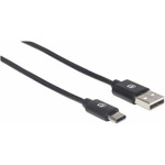 Manhattan 354929 Hi-Speed USB 2.0 Type-C to Type-A Device Cable - 6'