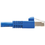 Tripp Lite NM12-6A4-02M-BL M12 X-Cat6a 10G F/UTP CMR-LP Shielded Ethernet Cable (Right-Angle M12 M/RJ45 M) IP68 PoE Blue 2 m (6.6 ft.)