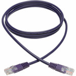 Tripp Lite N002-006-PU Cat5e 350 MHz Molded (UTP) Ethernet Cable (RJ45 M/M) PoE Purple 6 ft. (1.83 m)