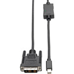 Tripp Lite P586-003-DVI Mini DisplayPort 1.2 to DVI Adapter Cable (M/M) 1080p 3 ft. (0.9 m)