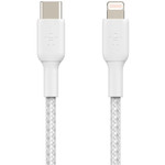 Belkin CAA004BT1MWH Boost↑Charge Braided USB-C to Lightning Cable (1 meter / 3.3 foot, White)