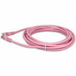 AddOn ADD-34FCAT6-PK 34ft RJ-45 (Male) to RJ-45 (Male) Pink Cat6 UTP PVC Copper Patch Cable