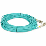 AddOn ADD-LC-LC-50M5OM4P 50m LC (Male) to LC (Male) Aqua OM4 Duplex Plenum-Rated Fiber Patch Cable