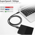 SIIG CB-TC0E11-S1 USB 3.1 Type-C Gen 2 Cable 60W - 1M