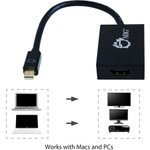 SIIG CB-DP1N11-S1 Mini DisplayPort 1.2 to HDMI 4Kx2K 60Hz Active Adapter