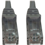 Tripp Lite N261-002-GY Cat6a 10G Snagless Molded UTP Ethernet Cable (RJ45 M/M), PoE, Gray, 2 ft. (0.6 m)