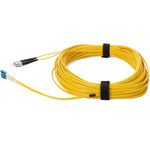 AddOn ADD-ST-LC-15M9SMF 15m LC (Male) to ST (Male) Yellow OS2 Duplex Fiber OFNR (Riser-Rated) Patch Cable