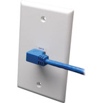Tripp Lite N204-010-BL-RA Right-Angle Cat6 Gigabit Molded UTP Ethernet Cable (RJ45 Right-Angle M to RJ45 M) Blue 10 ft. (3.05 m)