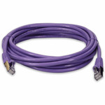 AddOn ADD-12FCAT6S-PE 12ft RJ-45 (Male) to RJ-45 (Male) Purple Cat6 Straight Shielded Twisted Pair PVC Copper Patch Cable