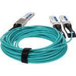 AddOn AOC-Q28DD-2Q28-100G-3M-AO Fiber Optic Network Cable
