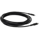 AddOn USBC2LGT3MB 10ft (3m) USB-C 3.1 Male to Lightning Male Sync and Charge Black Cable