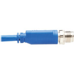 Tripp Lite NM12-603-10M-BL M12 X-Cat6 1G UTP CMR-LP Ethernet Cable (Right-Angle M/M), IP68, PoE, Blue, 10 m (32.8 ft.)