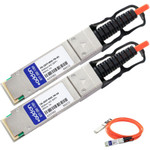 AddOn CBL-QSFP-40GE-7M-AO Dell Force10 Compatible TAA Compliant 40GBase-AOC QSFP+ to QSFP+ Direct Attach Cable (850nm, MMF, 7m)