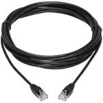 Tripp Lite N261-S15-BK Cat6a 10G Snagless Molded Slim UTP Ethernet Cable (RJ45 M/M) Black 15 ft. (4.57 m)