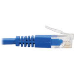 Tripp Lite N204-S01-BL-RA Right-Angle Cat6 Gigabit Molded Slim UTP Ethernet Cable (RJ45 Right-Angle M to RJ45 M) Blue 1 ft. (0.31 m)