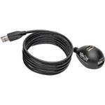 Tripp Lite U024-005-DSK2 5ft 2-Port USB 2.0 Hi-Speed Desktop Gold A/A Extension Cable M/F