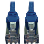 Tripp Lite N262-S15-BL Cat6a 10G Snagless Shielded Slim STP Ethernet Cable (RJ45 M/M), PoE, Blue, 15 ft. (4.6 m)