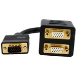 StarTech VGASPL1VV 1 ft VGA to 2x VGA Video Splitter Cable - M/F