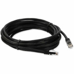 AddOn ADD-25FCAT6A-BK 25ft RJ-45 (Male) to RJ-45 (Male) Straight Black Cat6A UTP PVC Copper Patch Cable