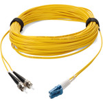 AddOn ADD-ST-LC-12M9SMF 12m LC (Male) to ST (Male) Yellow OS2 Duplex Fiber OFNR (Riser-Rated) Patch Cable