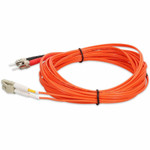 AddOn ADD-ST-LC-3M6MMF-TAA 3m LC (Male) to ST (Male) Orange OM1 Duplex Fiber TAA Compliant OFNR (Riser-Rated) Patch Cable