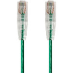 Monoprice 14804 SlimRun Cat6 28AWG UTP Ethernet Network Cable, 2ft Green
