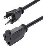 StarTech.com 25 ft Power Cord Extension - NEMA 5-15R to NEMA 5-15P