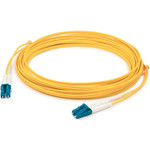 AddOn ADD-LC-LC-15M5OM2P-YW 15m LC (Male) to LC (Male) Yellow OM2 Duplex Plenum-Rated Fiber Patch Cable