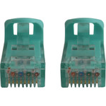 Tripp Lite N261-001-AQ Cat6a 10G Snagless Molded UTP Ethernet Cable (RJ45 M/M), PoE, Aqua, 1 ft. (0.3 m)