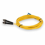 AddOn ADD-ST-LC-10M9SMFP 10m LC (Male) to ST (Male) Yellow OS2 Duplex Plenum-Rated Fiber Patch Cable