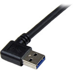 StarTech USB3SAB1MRA 1m Black SuperSpeed USB 3.0 (5Gbps) Cable - Right Angle A to B - M/M